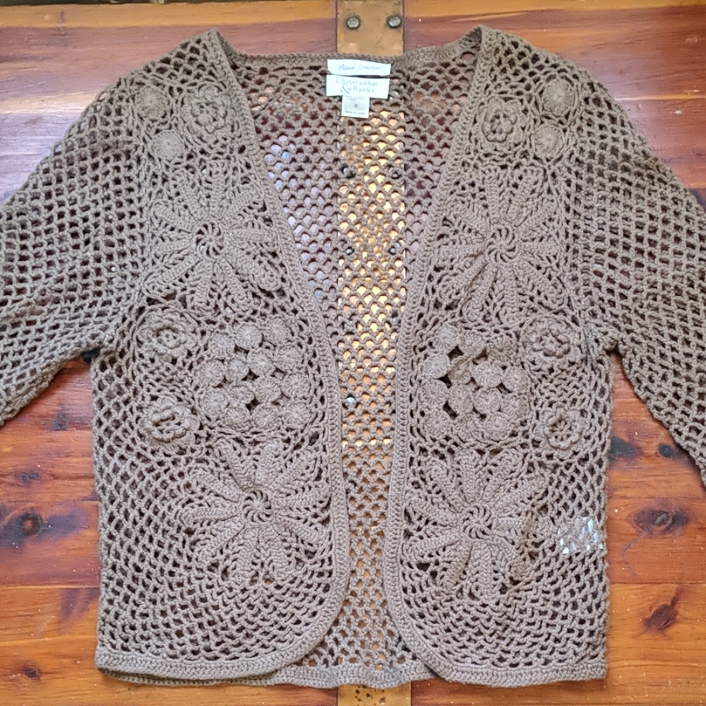 Hand crotchet shrug